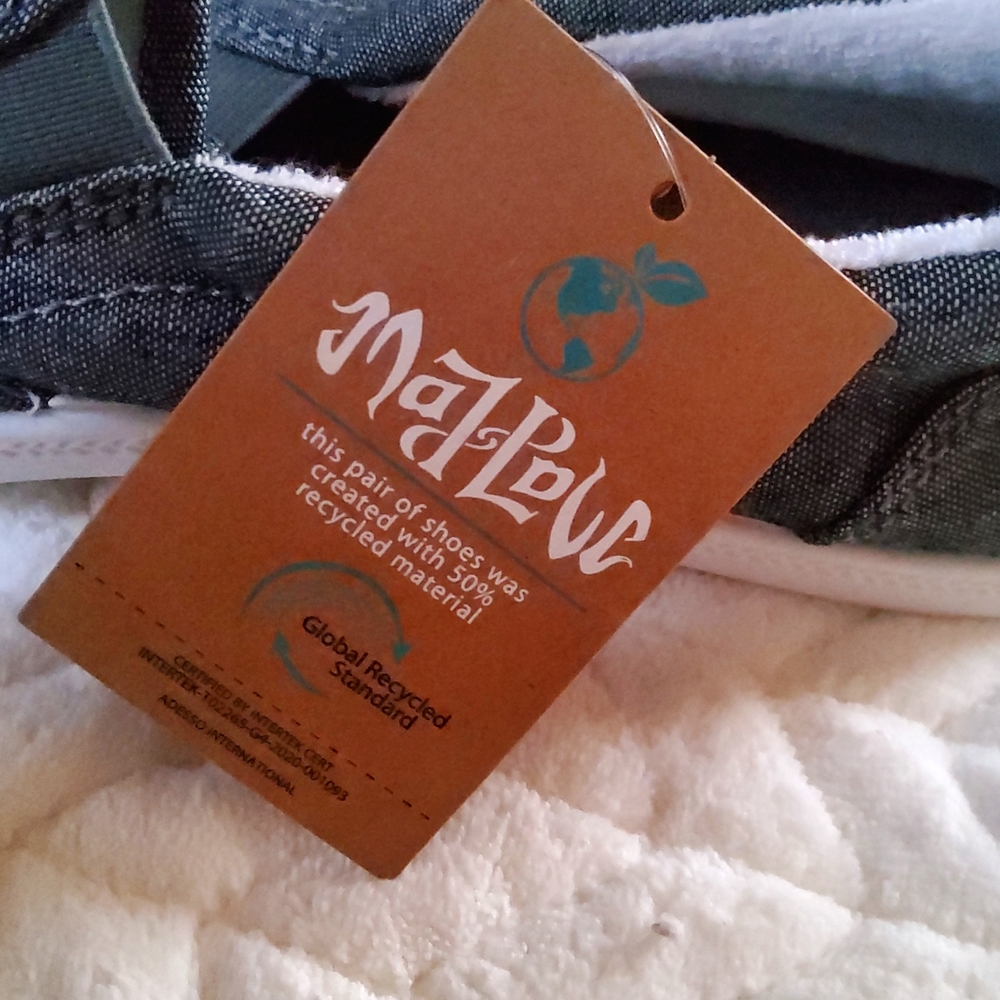 Maj Love Grey Denim Slip-on Sneakers (9M) Brand New With Tag